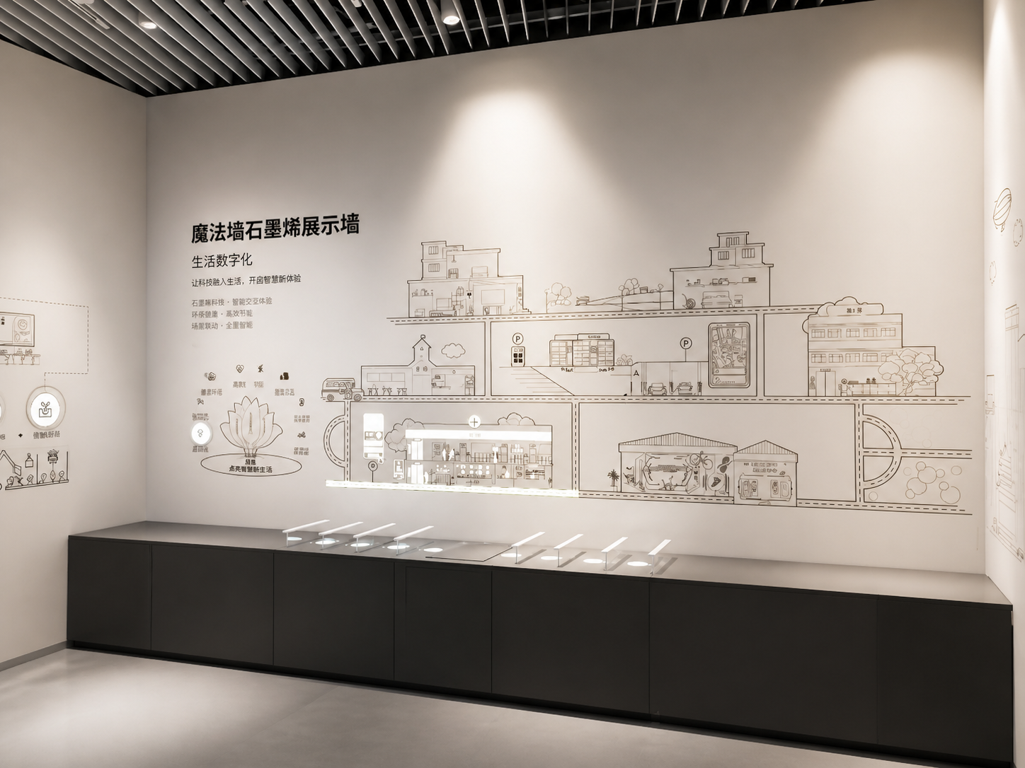 魔法墙石墨烯展示墙·沉浸交互大屏