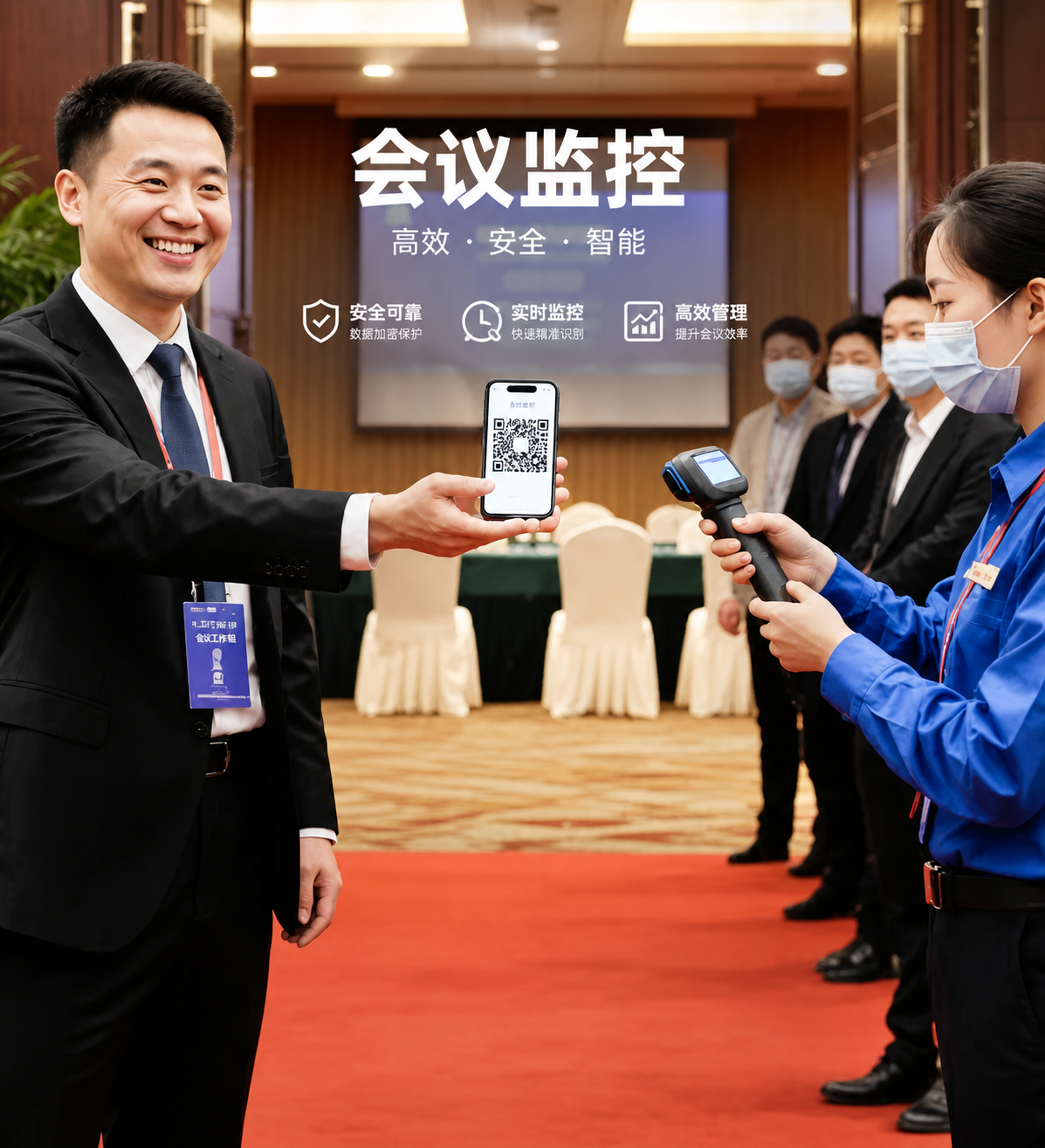 会议人流监控系统｜双扫码精准管控