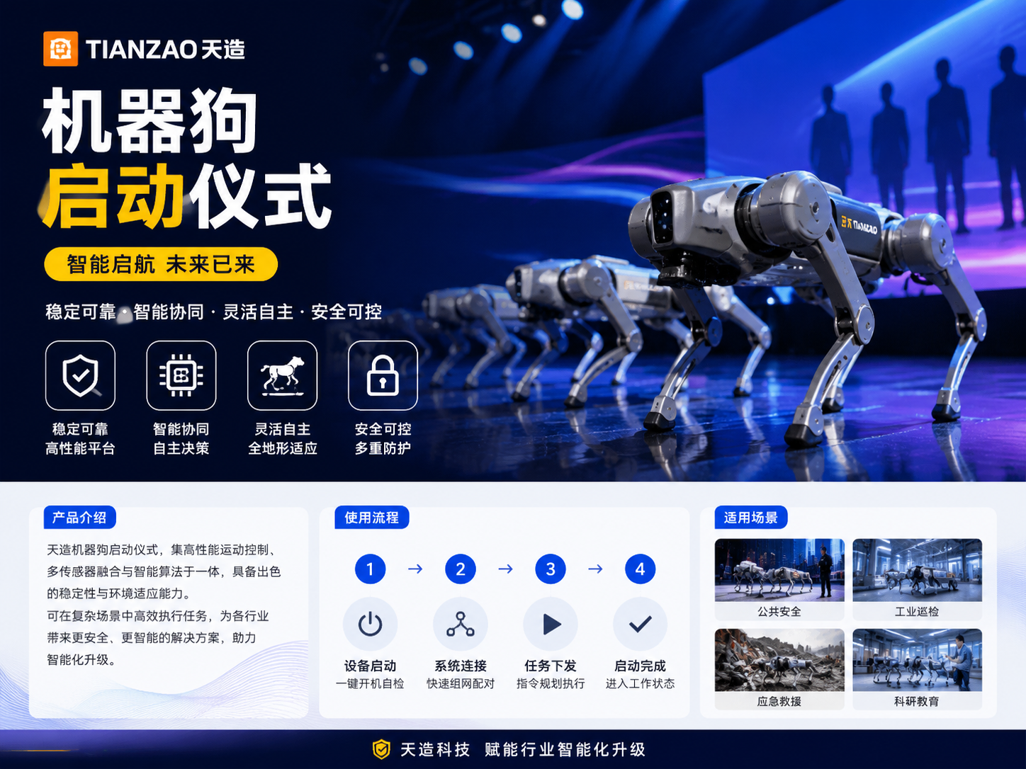 机器狗启动仪式燃动现场