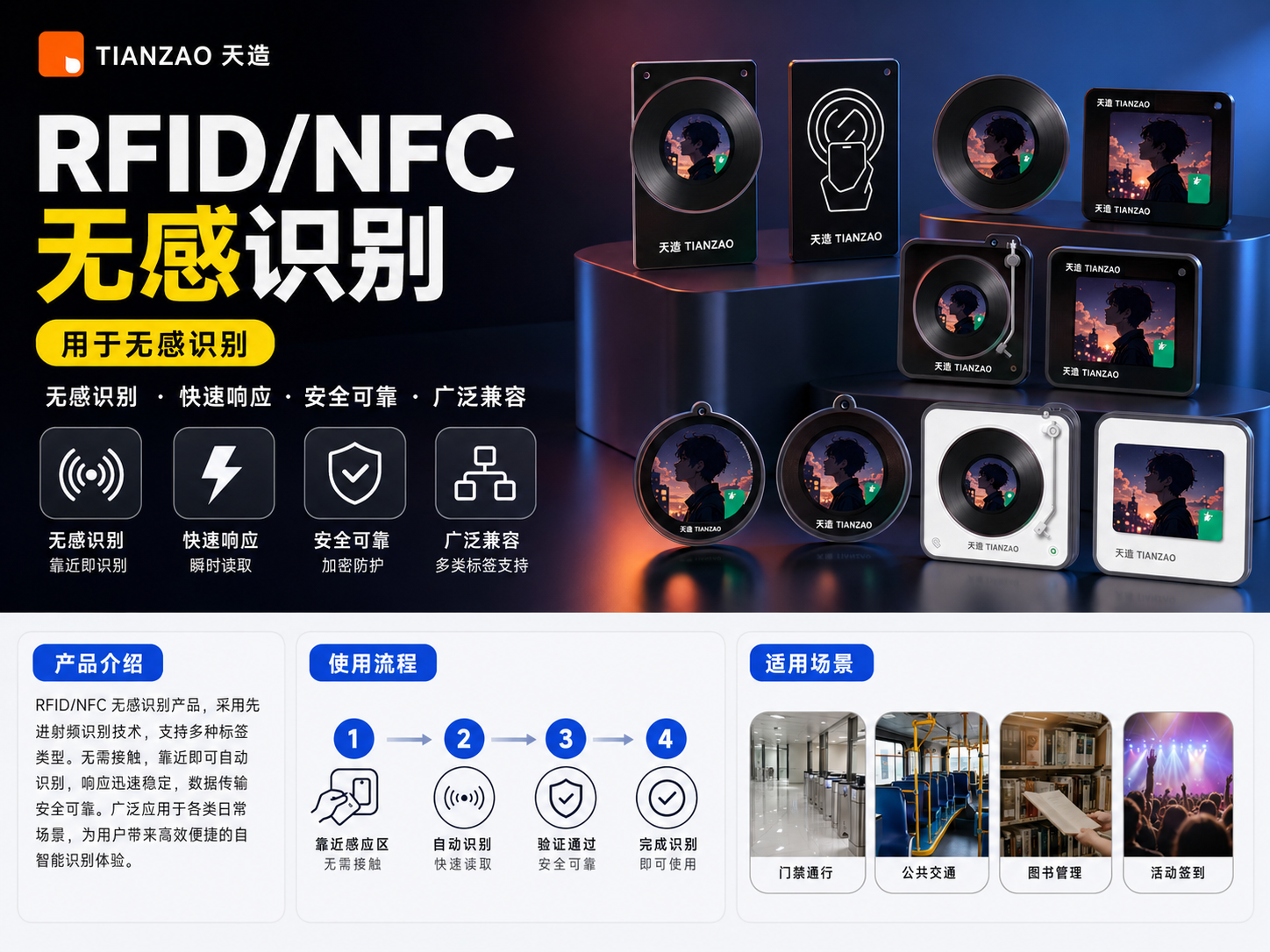 RFID/NFC无感识别 智慧通行新体验