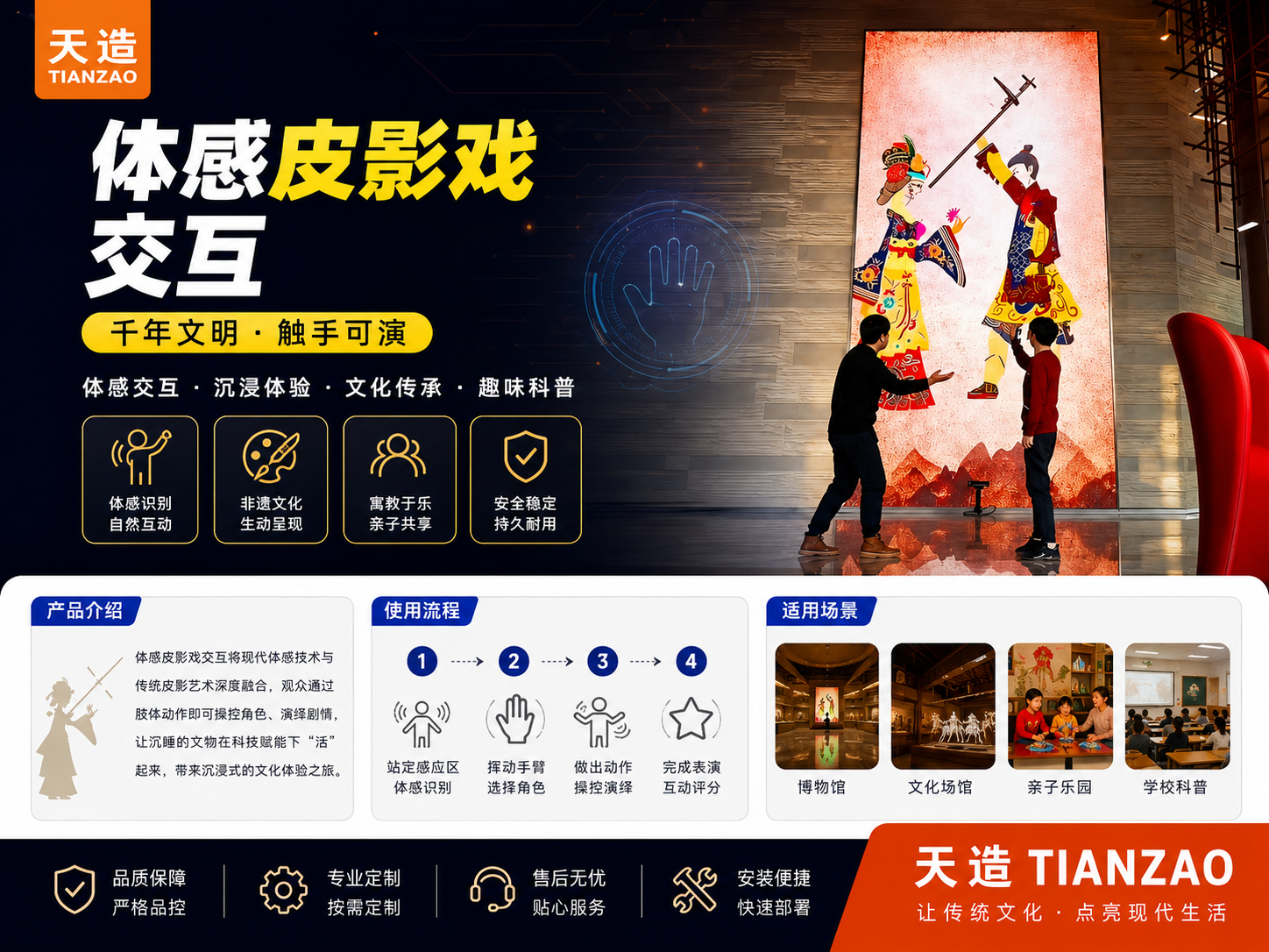 体感皮影交互装置 激活非遗新流量