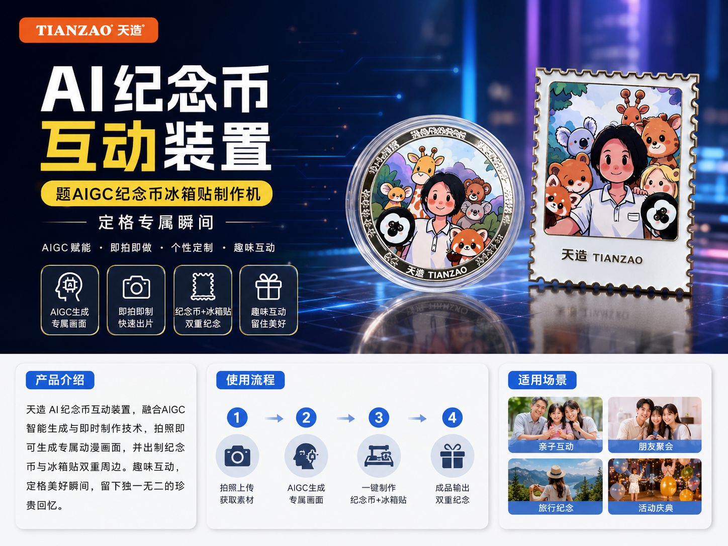 AIGC纪念币互动装置｜定格现场专属瞬间