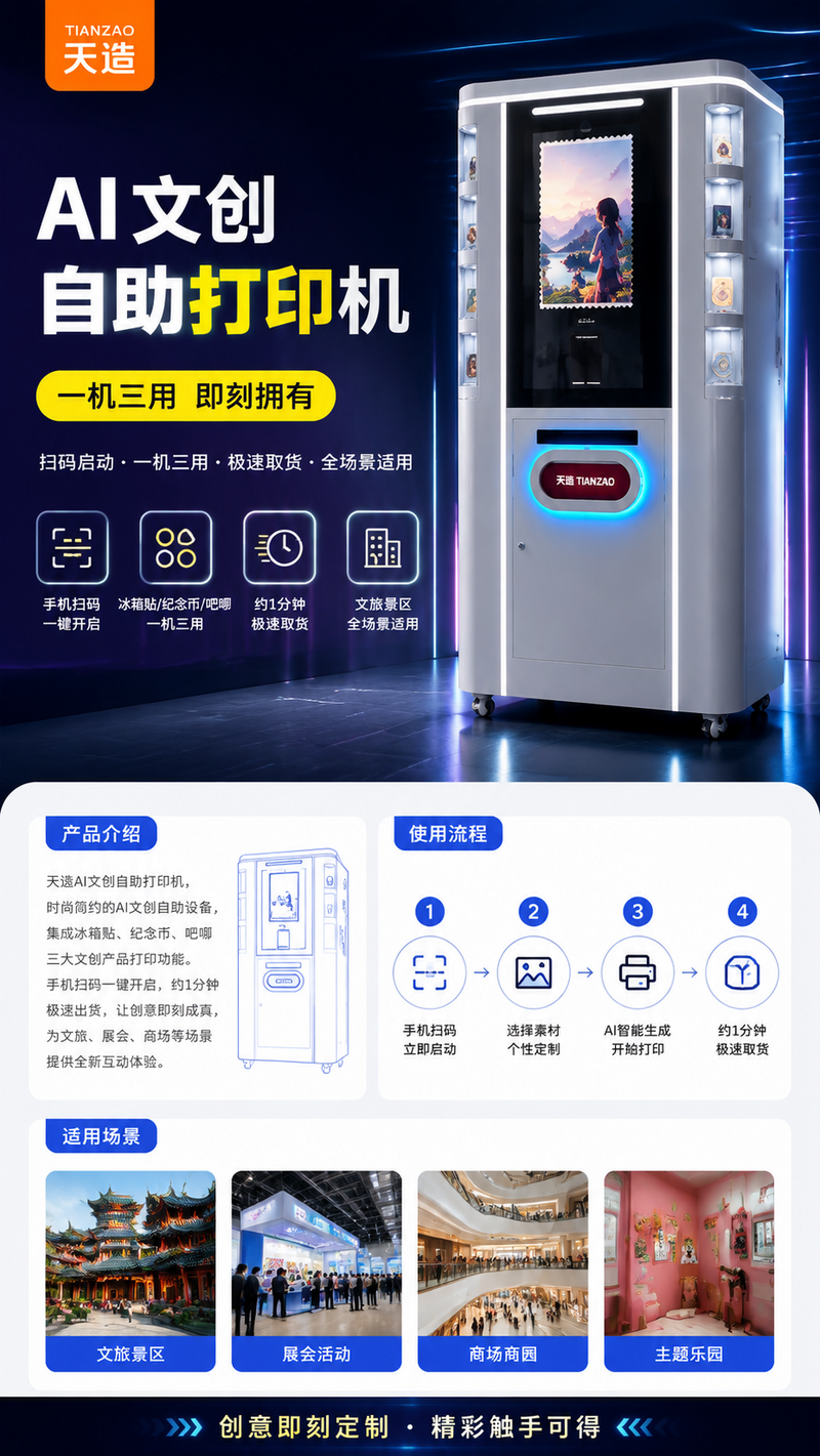AI文创自助打印机