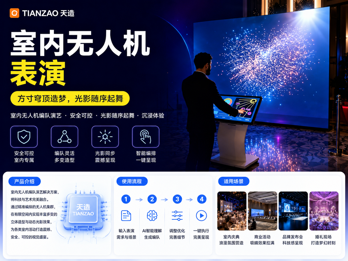 室内无人机表演