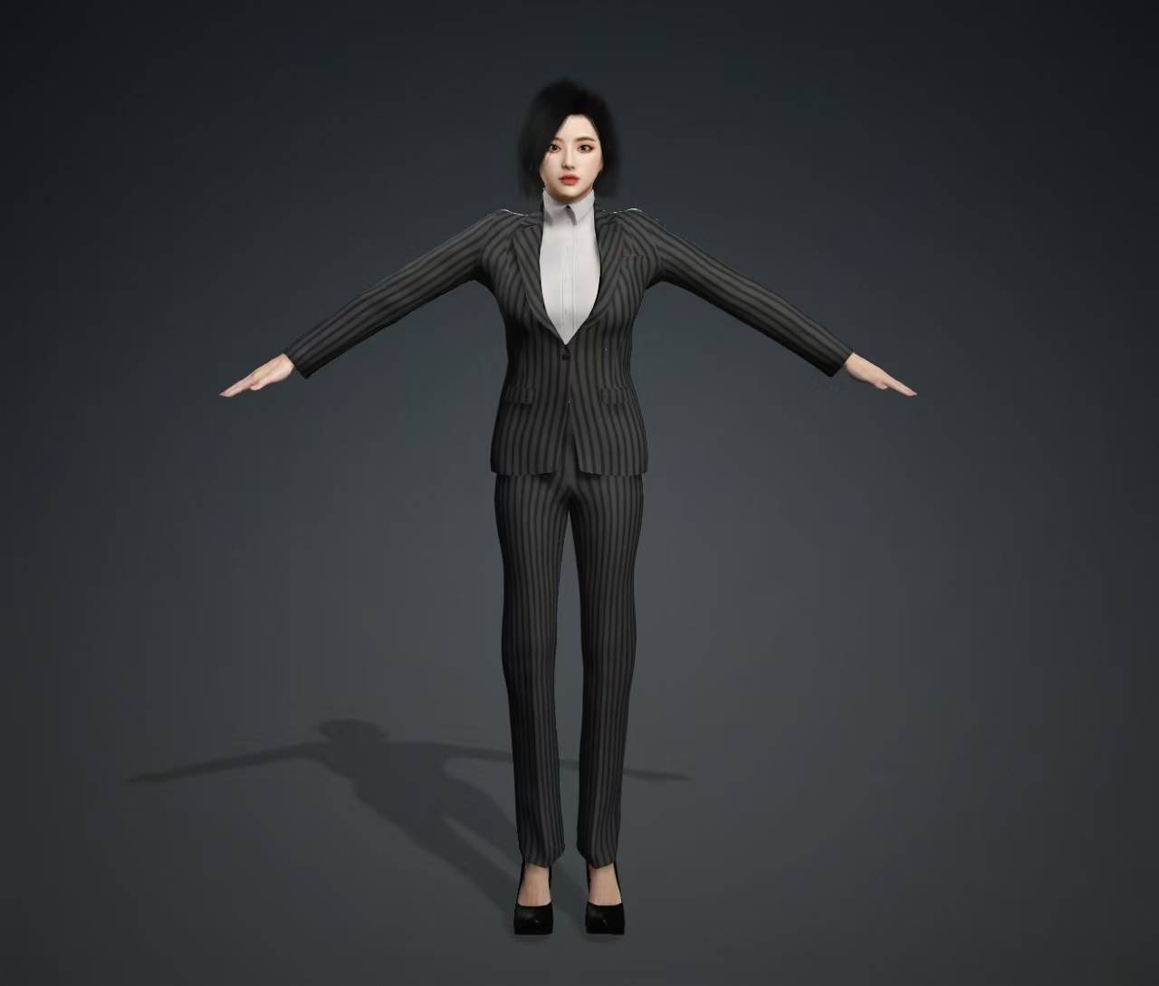虚拟数字人3D女模型 多场景智能交互