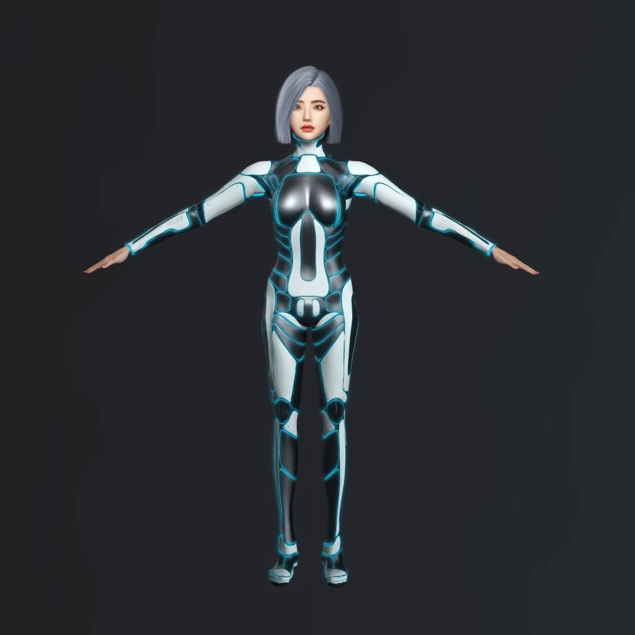 虚拟数字人3D女模型 多场景智能交互
