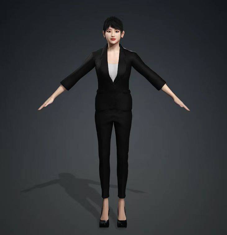 虚拟数字人3D女模型 多场景智能交互