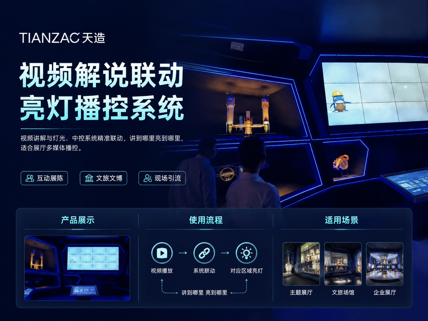 视频解说联动亮灯播控系统